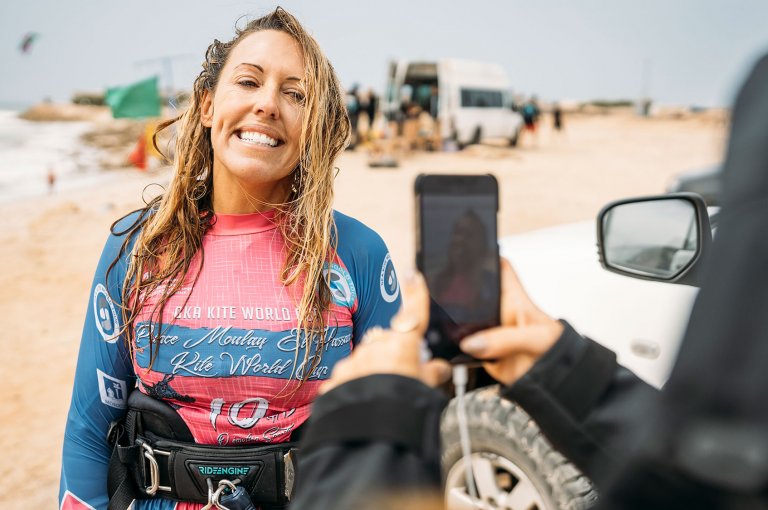 Image for Kirsty Jones Wins GKA Kite World Cup Dakhla Kite-Surf Division!